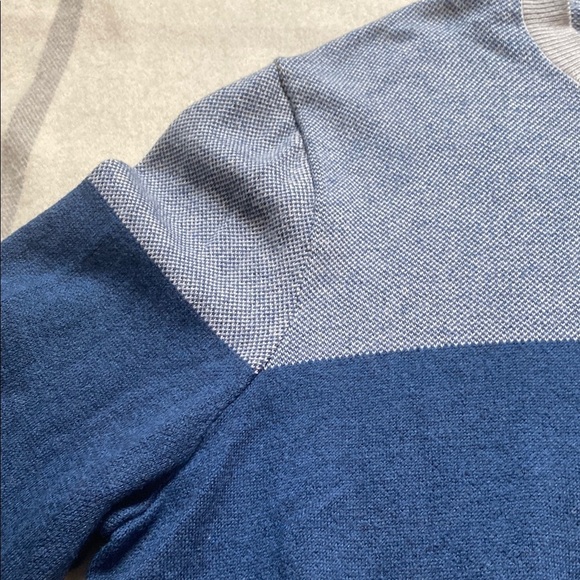 Banana Republic Blue Colorblock Men's Sweater Size Extra Large - Picture 6 of 9